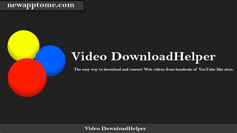 Video downloaderhelper - Video DownloadHelper can be used to save videos from a wide variety of different websites, not just YouTube. This helps to set it apart from rivals that have more limited applicability. It also provides easy access to video properties; dimensions, file size, and other information can be found simply by clicking the app's icon. 